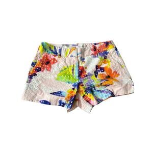 Trina Turk Summer Floral Eyelet Multi Shorts Size 4